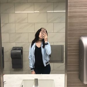 ⭐️Light Blue Bomber Jacket